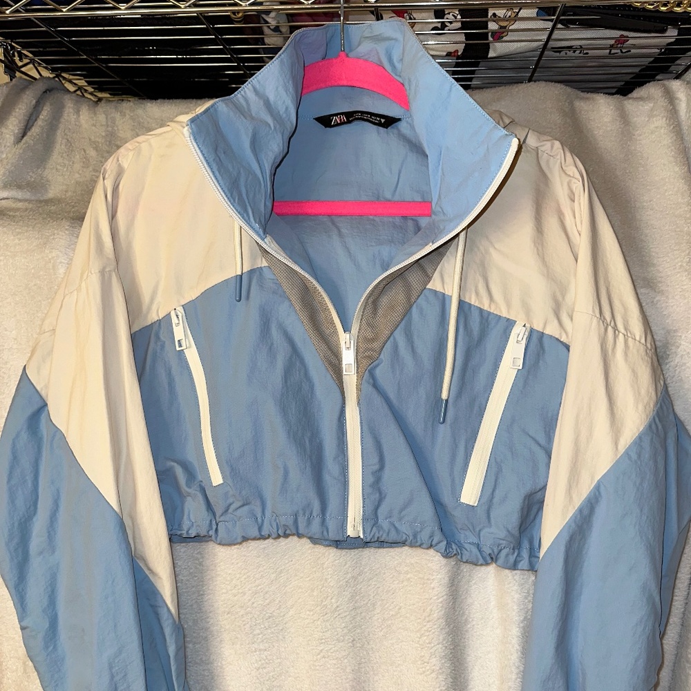 Zara Wind Breaker Crop Jacket